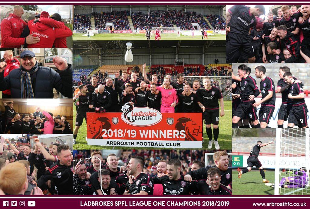 Ladbrokes Spfl League One Champions 2018 2019 Arbroath Fc