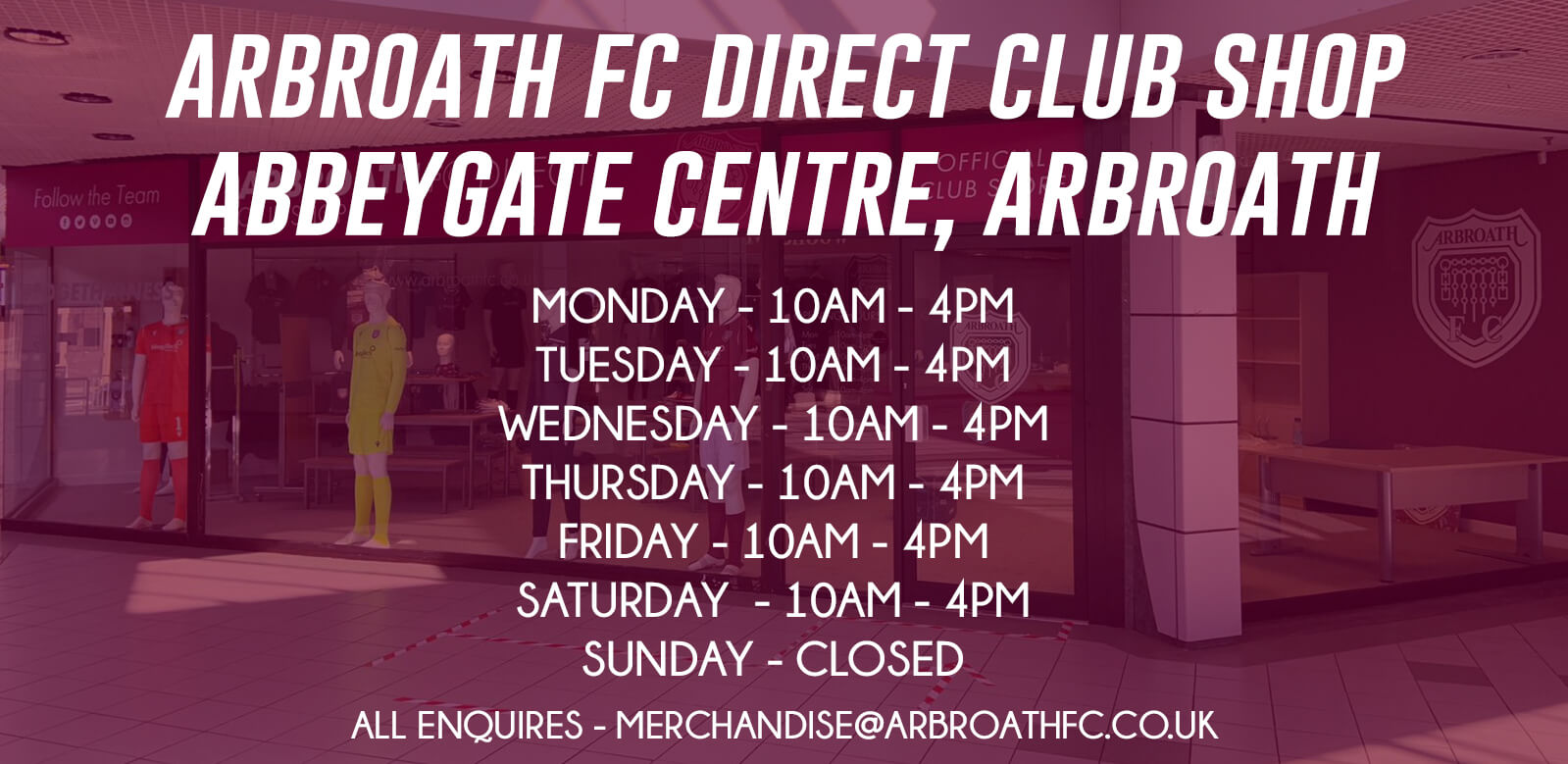 Arbroath FC in the Abbeygate - Arbroath FC