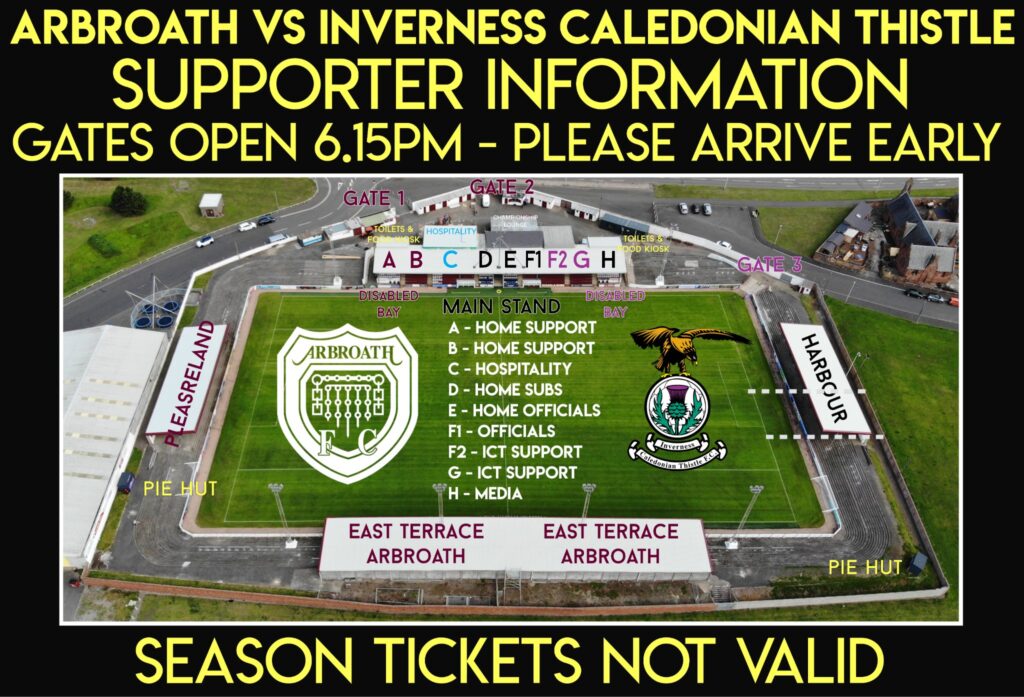 Arbroath Vs Inverness Caledonian Thistle – Supporter Information ...