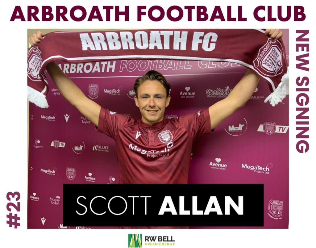 Scott Allan - New Signing - Arbroath FC